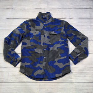 7/8 Eddie Bauer Blue Camo Shacket